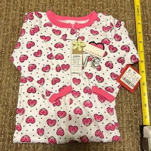 LADYBUUG SWIGGLES ONSIE PJS GIRLS 6-9 months